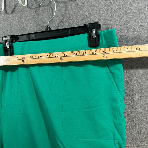 Sport Savvy Petite French Terry Straight Leg Ankle Pant Jade, Petite 5X - Picture 4 of 8